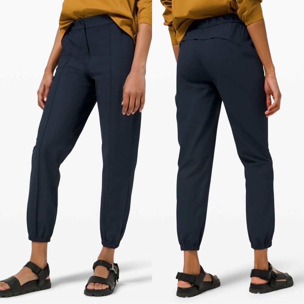 Lululemon Women’s Warpstreme High-Rise 7/8 Jogger Pants Pull On in True Navy 27